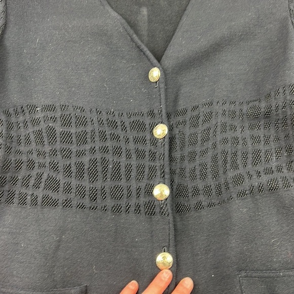 Vintage Escada classic navy blue cardigan - Picture 5 of 11